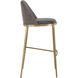 Dover 40 inch Bravo Portabella / Sparrow Grey Barstool